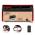 AUNA RTT 1922, RETRO STEREOSYSTEM S MP3 CD USB FM AUX FUNKCIOU NAHRAVANIA, CERVENY, 10027864