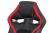 AUTRONIC KA-G406 RED KANCELARSKE KRESLO, LATKA MESH A KOZENKA, CIERNA/CERVENA