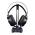 MARVO PODSVIETENY STOJAN NA SLUCHADLA HZ-04, 4X USB 3.0 HUB, CIERNY