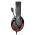 MARVO HG9022 SLUCHADLA S MIKROFONOM, OVLADANIE HLASITOSTI, CIERNO-CERVENA