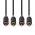 NEDIS ND-CABW24200AT100 STEREO AUDIO KABEL, 2X RCA, KONEKTOR, 2X RCA KONEKTOR, POZLATENY, 10M