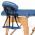 KLARFIT MT 500, MODRY, MASAZNY STOL, 210 CM, 200 KG, SKLAPACI, JEMNY POVRCH, TASKA, 10029969