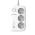 COLORWAY PREDLZOVACI KABEL CW-CHE34PDW (3X220V/2XUSB-A/2XTYPE-C) 65W GAN3 PRO - BIELY