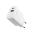 FIXED FIXC20N-CU-WH SIETOVA NABIJACKA S USB-C A USB VYSTUPOM, PODPORA PD A QC 3.0, 20W, BIELA