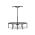 KLARFIT JUMPANATIC FITNESS TRAMPOLINA, 44/112 CM, RUKOVAT, SKLAPACIA, BIELA, 10032110