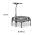KLARFIT JUMPANATIC FITNESS TRAMPOLINA, 44/112 CM, RUKOVAT, SKLAPACIA, BIELA, 10032110