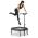 KLARFIT JUMPANATIC FITNESS TRAMPOLINA, 44/112 CM, RUKOVAT, SKLAPACIA, CIERNA, 10032109