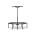 KLARFIT JUMPANATIC FITNESS TRAMPOLINA, 44/112 CM, RUKOVAT, SKLAPACIA, CIERNA, 10032109