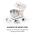 KLARSTEIN BELLA ELEGANCE, KUCHYNSKY ROBOT, 2000 W, 1,7 HP, 6 STUPNOV, 5 LITROV, BIELY, 10034365
