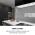 KLARSTEIN KRONLEUCHTER XL, ZAVESNY DIGESTOR, 90CM, 590M3/H, LED, DOTYKOVE OVL., CIERNY, 10033108