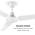 KLARSTEIN SPIN DOCTOR, STROPNY VENTILATOR, 55W, 122CM, 3 RAMENA, NEHRDZAVEJUCA OCEL, BIELY, 10028295