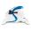 KLARFIT CYCLOONY MINIBIKE, POHYBOVY TRENER, MOTOR, 120 KG, DIALKOVE OVLADANIE, BIELA/MODRA, 10026399