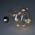 SOLIGHT 1V204 LED VIANOCNA GULA SKLENENA, 10LED, 2X AA, IP20