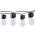 SOLIGHT WO795 LED SMART VONKAJSIA RETAZ S RGB ZIAROVKAMI, BLUETOOTH, 15 ZIAROVIEK, 14M+6M, 10W