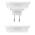 SOLIGHT 1L67AD 2X BEZDROTOVY ZVONCEK, DO ZASUVKY + BATERIOVY, 200M, BIELY, LEARNING CODE