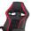AUTRONIC KA-G406 RED KANCELARSKE KRESLO, LATKA MESH A KOZENKA, CIERNA/CERVENA