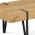 AUTRONIC AHG-233 OAK konferenčný stolík 110x60x42, MDF biely dub, kov čierny matný