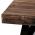 AUTRONIC AHG-534 PINE Konferenční stůl, 130x70 cm, MDF deska, dýha borovice, kov, černý lak