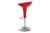 AUTRONIC AUB-9002 RED barová stolička, plast červený/chróm