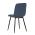 AUTRONIC CT-283 BLUE2 Židle jídelní, modrá látka, nohy černý kov