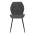 AUTRONIC CT-285 GREY2 Židle jídelní, šedá látka, černé kovové nohy