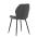 AUTRONIC CT-285 GREY2 Židle jídelní, šedá látka, černé kovové nohy