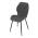 AUTRONIC CT-285 GREY2 Židle jídelní, šedá látka, černé kovové nohy