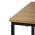 AUTRONIC CT-G1040 OAK Odkládací stůl, MDF deska, dekor divoký dub, černý kov