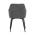 AUTRONIC DCL-221 GREY2 Jídelní židle, šedá látka, černý kov
