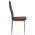 AUTRONIC DCL-393 BR2 jedálenská stolička, hnedá látka, kov cappuccino lesk