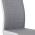 AUTRONIC DCL-410 GREY2 jedálenská stolička, látka sivá s bielymi bokmi, chróm