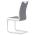 AUTRONIC DCL-410 GREY2 jedálenská stolička, látka sivá s bielymi bokmi, chróm