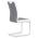 AUTRONIC DCL-410 GREY2 jedálenská stolička, látka sivá s bielymi bokmi, chróm