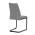 AUTRONIC DCL-438 GREY2 Židle jídelní, stříbrná látka, černé kovové nohy