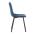 AUTRONIC DCL-973 BLUE4 Židle jídelní, modrý samet, kov černý mat