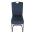 AUTRONIC DCL-E2008 BLUE2 Židle jídelní, taštičkové pružiny v sedáku, modrá látka, černý kov