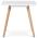 AUTRONIC DT-312 WT Jídelní stůl 80x80x74 cm, MDF, bílý matný lak, masiv buk