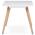 AUTRONIC DT-313 WT Jídelní stůl 120x80x74 cm, MDF, bílý matný lak, masiv buk