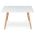 AUTRONIC DT-313 WT Jídelní stůl 120x80x74 cm, MDF, bílý matný lak, masiv buk
