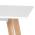 AUTRONIC DT-313 WT Jídelní stůl 120x80x74 cm, MDF, bílý matný lak, masiv buk