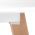 AUTRONIC DT-313 WT Jídelní stůl 120x80x74 cm, MDF, bílý matný lak, masiv buk