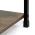 AUTRONIC GD-225 OLW Regál, 5 polic, dekor staré dřevo, MDF, černý lak