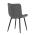 AUTRONIC HC-462 GREY2 Židle jídelní, šedá látka, černé kovové nohy