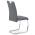 AUTRONIC HC-481 GREY jedálenská stoličky ekokoža šedá, biele prešitie/nohy kov, chróm