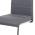 AUTRONIC HC-481 GREY jedálenská stoličky ekokoža šedá, biele prešitie/nohy kov, chróm