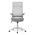 AUTRONIC KA-A182 GREY Kancelářská židle, houpací  mech., šedá MESH, plast. Kříž