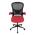 AUTRONIC KA-V317 RED Kancelářská židle, černý plast, červená látka, sklápěcí područky, kolečka pro t