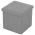 AUTRONIC TAB-461 GREY2 Taburet s úložným prostorem, látka šedá