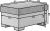 ELTAP POUF R4, SAWANA 05, SOFT 11, DARK GRAY, 29558