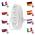 EMOS P0315 PREDLZOVACI KABEL 5 M/3 ZASUVKY/BIELY/PVC/1 MM2
